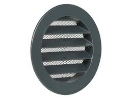Renson 434/R inbouwschoepenrooster m/gaas 125mm RAL7016