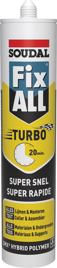 Soudal fix all turbo wit - 125ML