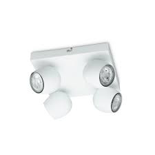 Prolight Bola opbouwspot 4x GU10 wit