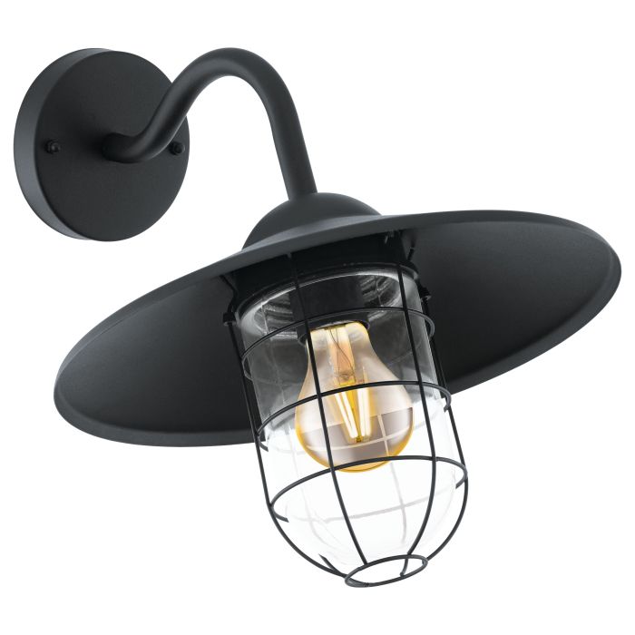 Eglo Melgoa wandlamp 1x E27 zwart