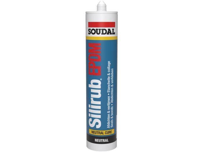 SOUDAL SILIRUB EPDM - 300ML ZWART