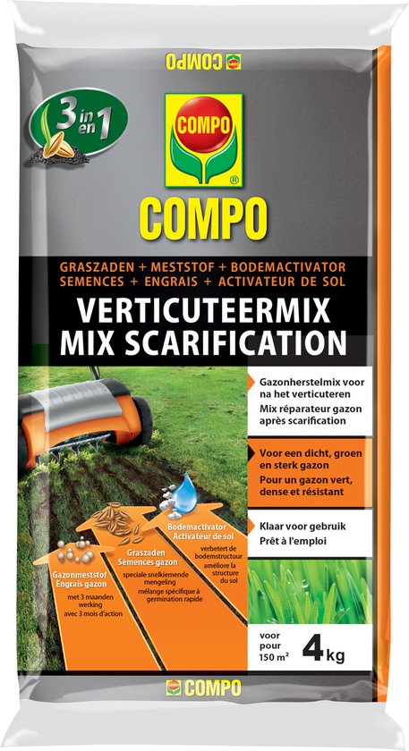 Compo verticuteermix - gazonherstelmix 150m² 4kg