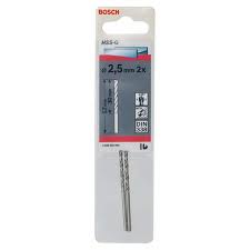 Bosch metaalboor HSS-G 2.5mm (2st)