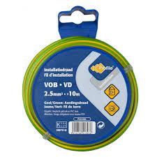 Profile vob kabel 2.5 geel/groen 25m