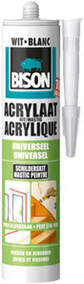 Bison acrylaatkit overschilderbaar wit 310ml