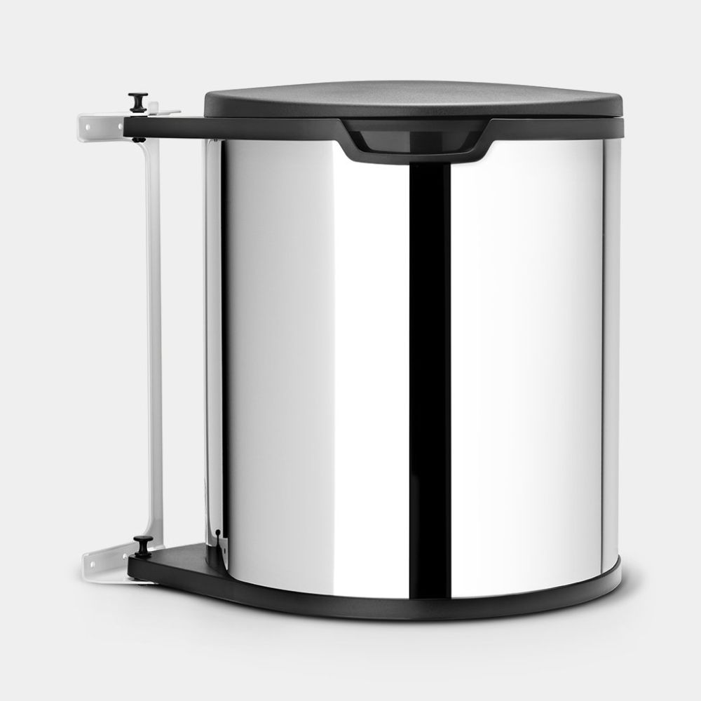 Brabantia Built-in inbouwemmer brilliant steel 15l