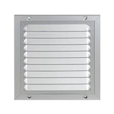 [80613] Renson 437 schoepenrooster met gaas 150x150mm - naturel
