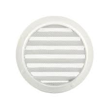 [80658] Renson 434/R inbouwrooster rond 125mm wit