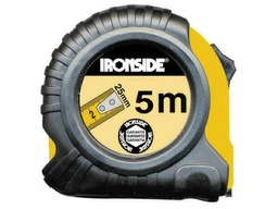 [49689] Ironside rolmeter ABS + bandblokkeerknop 25mm x 5lm