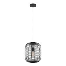 [89905] Eglo Rinroe hanglamp 1x E27 zwart/staal