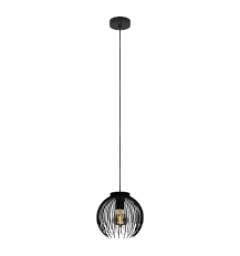 [89912] Eglo Alhabia hanglamp 1x E27 23.5cm staal zwart
