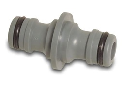 [90268] Slangkoppeling PVC-U mannelijk klik grijs