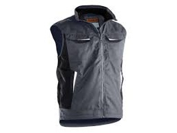 [763091] Jobman 7517 Service vest lined donkergrijs