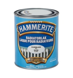 [55833] Hammerite radiatorlak satijnglanslak wit - 750ml