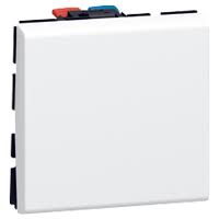 [55964] Legrand Mosaic DLP wisselschakelaar 2 modules wit