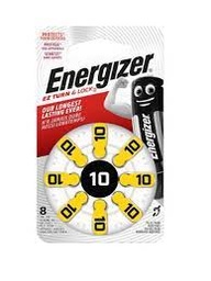 [56794] 8 BATTERIJEN ENERGIZER PR70 65 MAH TURN&LOCK