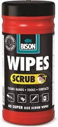 [58258] Bison wipes scrub (40st)