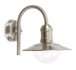 [64190] Prolight Ina wandlicht 1x E27 IP44 inox