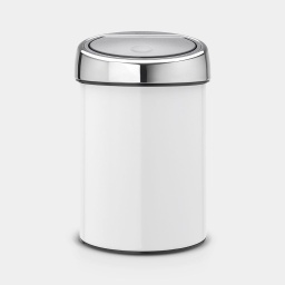 [64341] TOUCH BIN AFVALEMMER 3L - WHITE