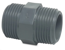 [04379] Druk PVC dubbele nippel 5/4