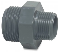 [04389] Druk PVC reductie nippel 6/4 x 4/4