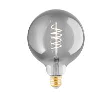 [74182] Eglo LED bol m/spiraal G125 smoked E27 4W 100lm 2000K