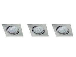 [74654] INBOUWSPOT LED GU10 KANT 3X3,3W