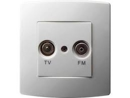 [78833] STOPCONTACT TV/FM WIT