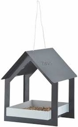 [82401] Voederhuisje hangmodel antraciet/wit