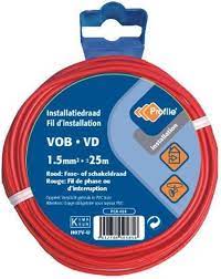 [10068] Profile VOB kabel 1.5mm² rood 25m