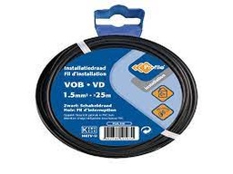 [10070] Profile VOB kabel 1.5mm² zwart 25m