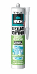 [11054] Bison acrylaatkit regenvast wit 310ml